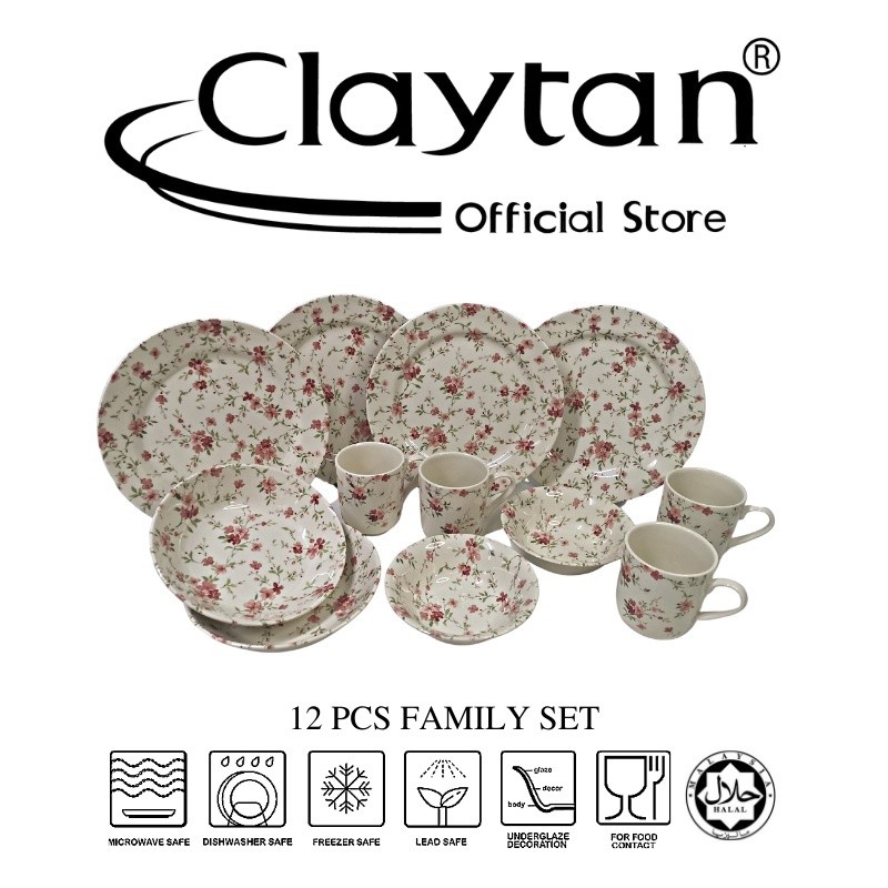Florid 12 pcs Dinner Set (4 pax)