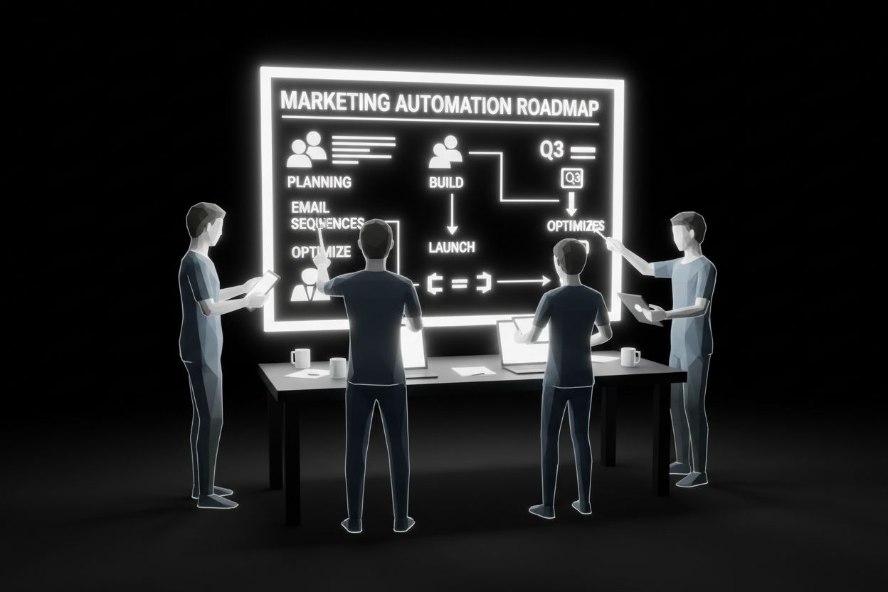 Team planning marketing automation roadmap