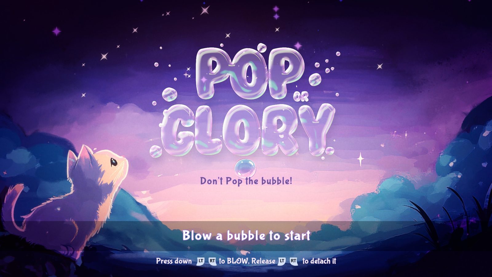 Pop or Glory bubble-blowing gameplay