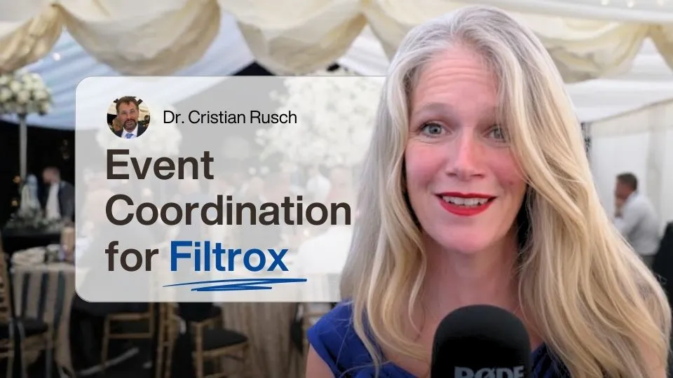Event Coordination for Filtrox video testimonial