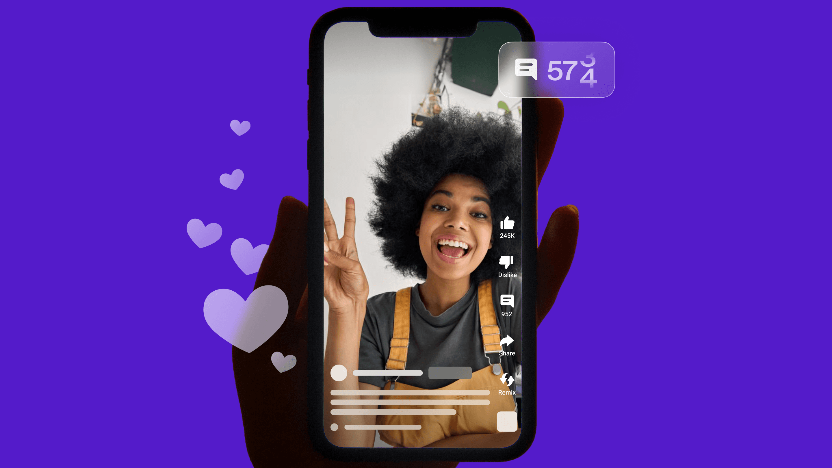 Smartphone playing YouTube Shorts video content -  Short Form Video Production