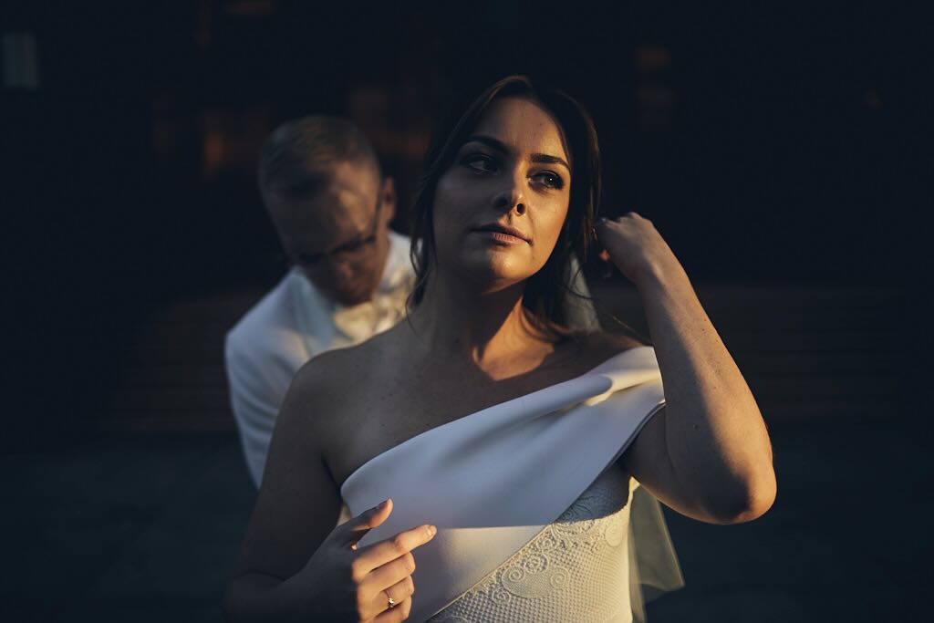 Photograph of Bride with flowers 