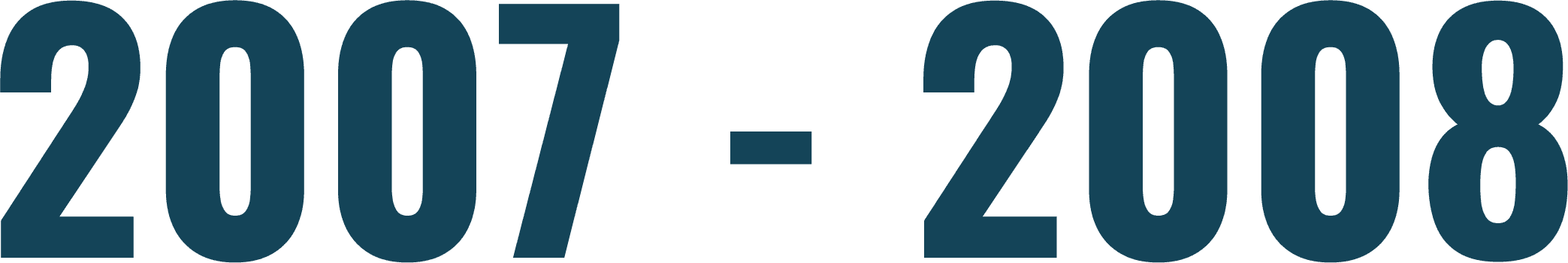 The date 2007 - 2008