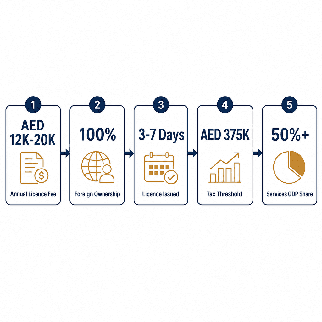 Infographic: How to Get a Businessman services Business License in Dubai