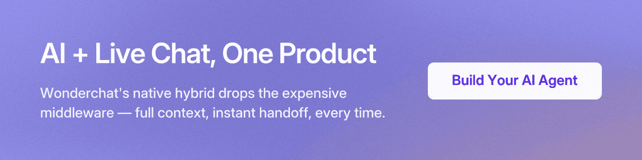 AI + Live Chat, One Product