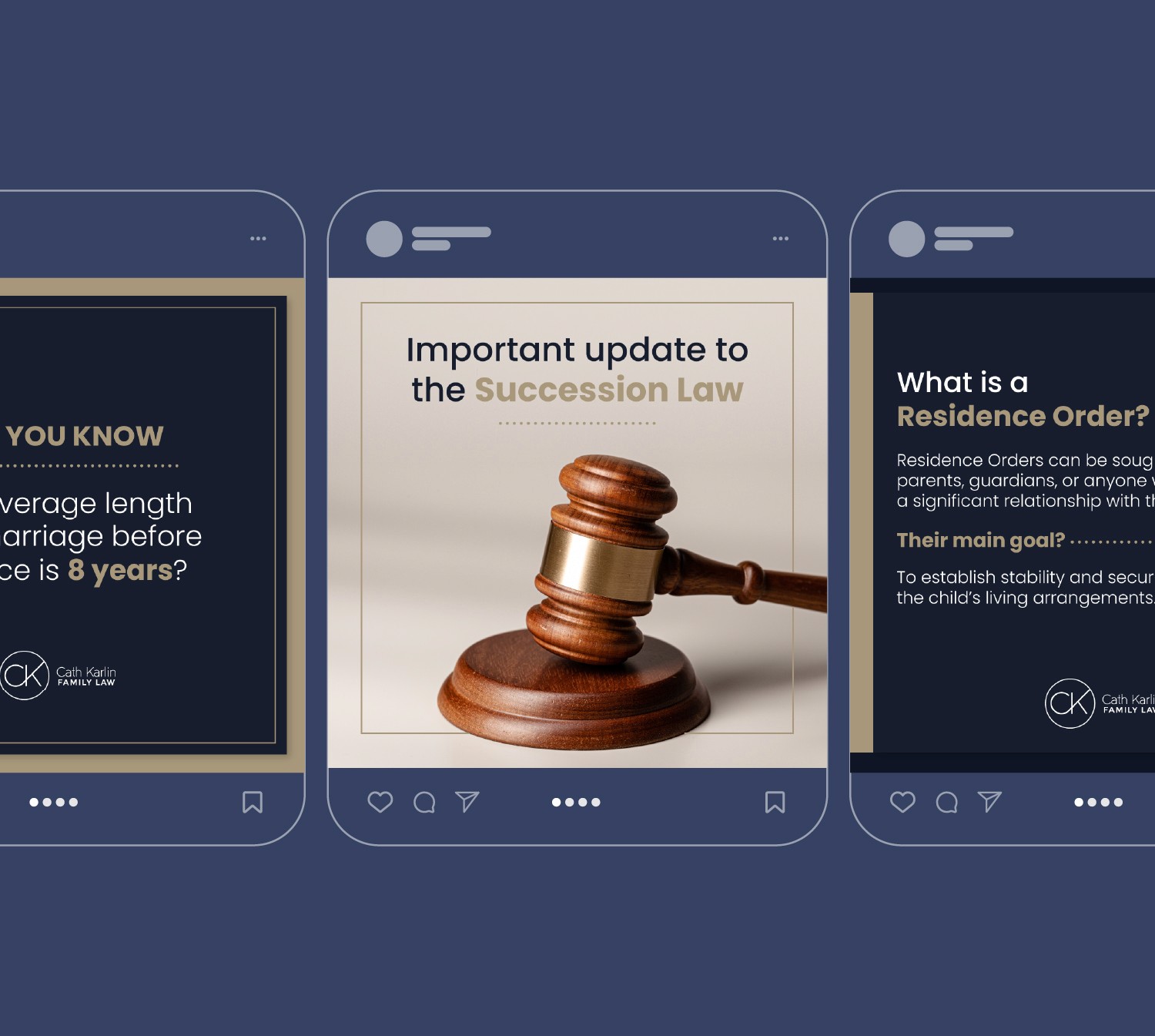 Social Media Creatives Cadastra