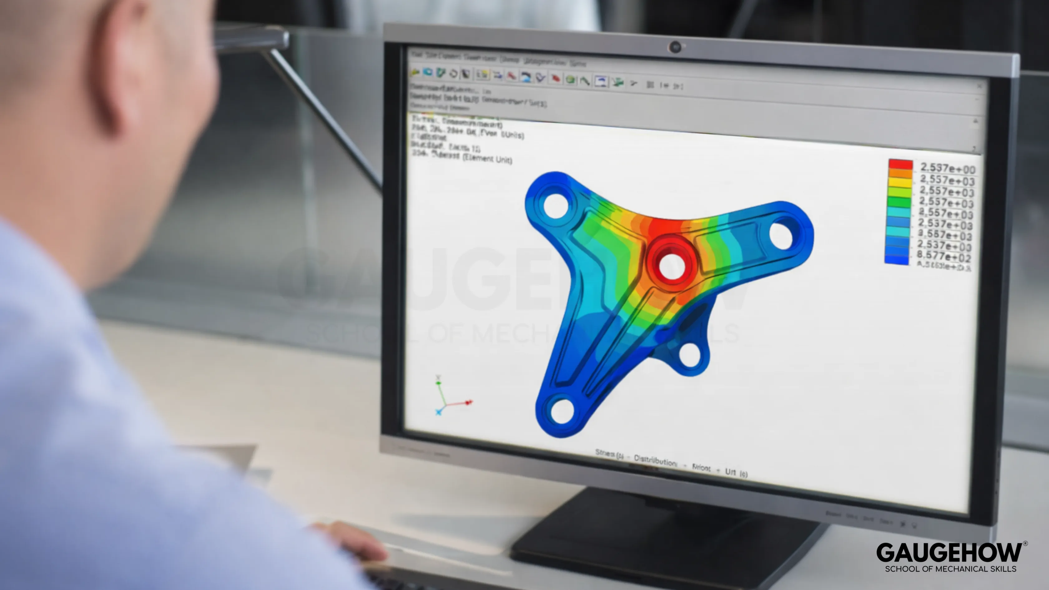 Stress analysis simulation
