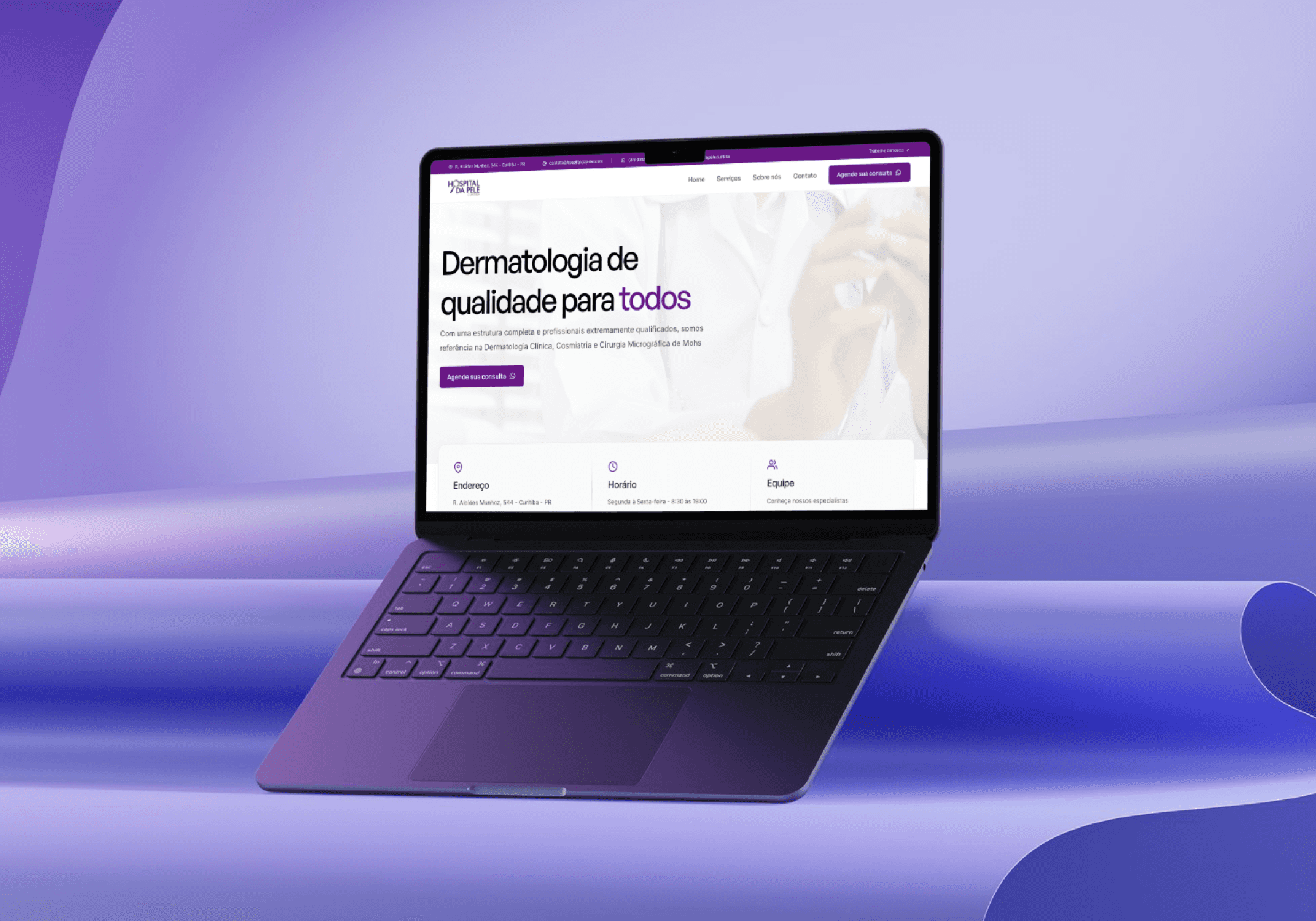 Mockup Site Hospital da Pele