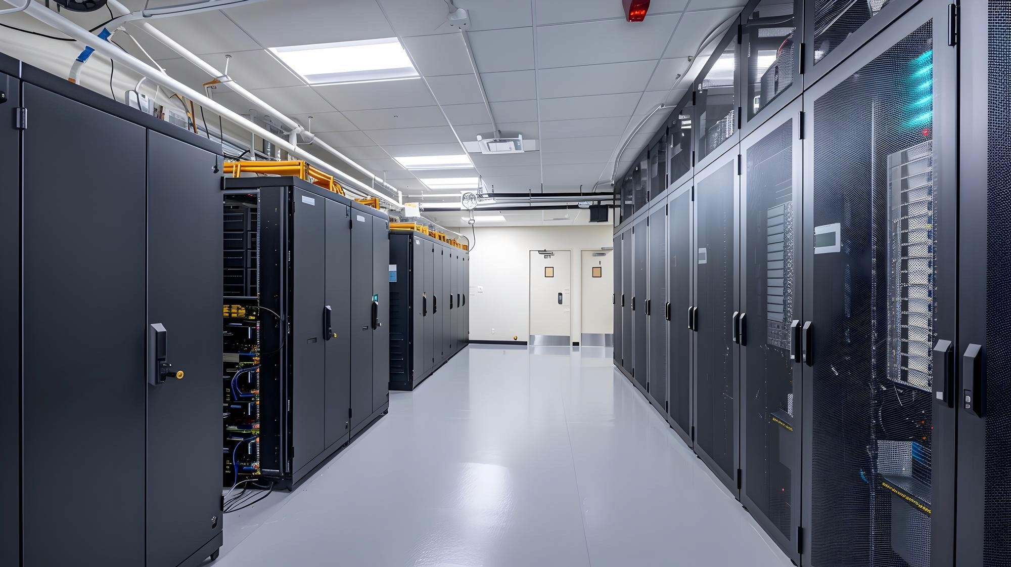 符合機管局審批標準的香港機場辦公室裝修,專業處理禁區寫字樓機房與機電工程 (E&M) 系統接駁Professional server room E&M engineering and electrical loading setup for HKIA airport office fit-out