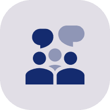 icon displaying parents nad child interacting with each other