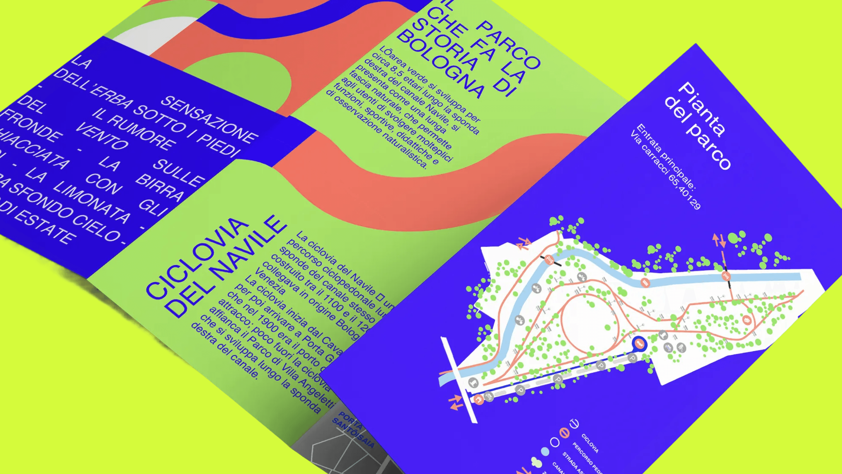 Flyer for Villa Angeletti's park