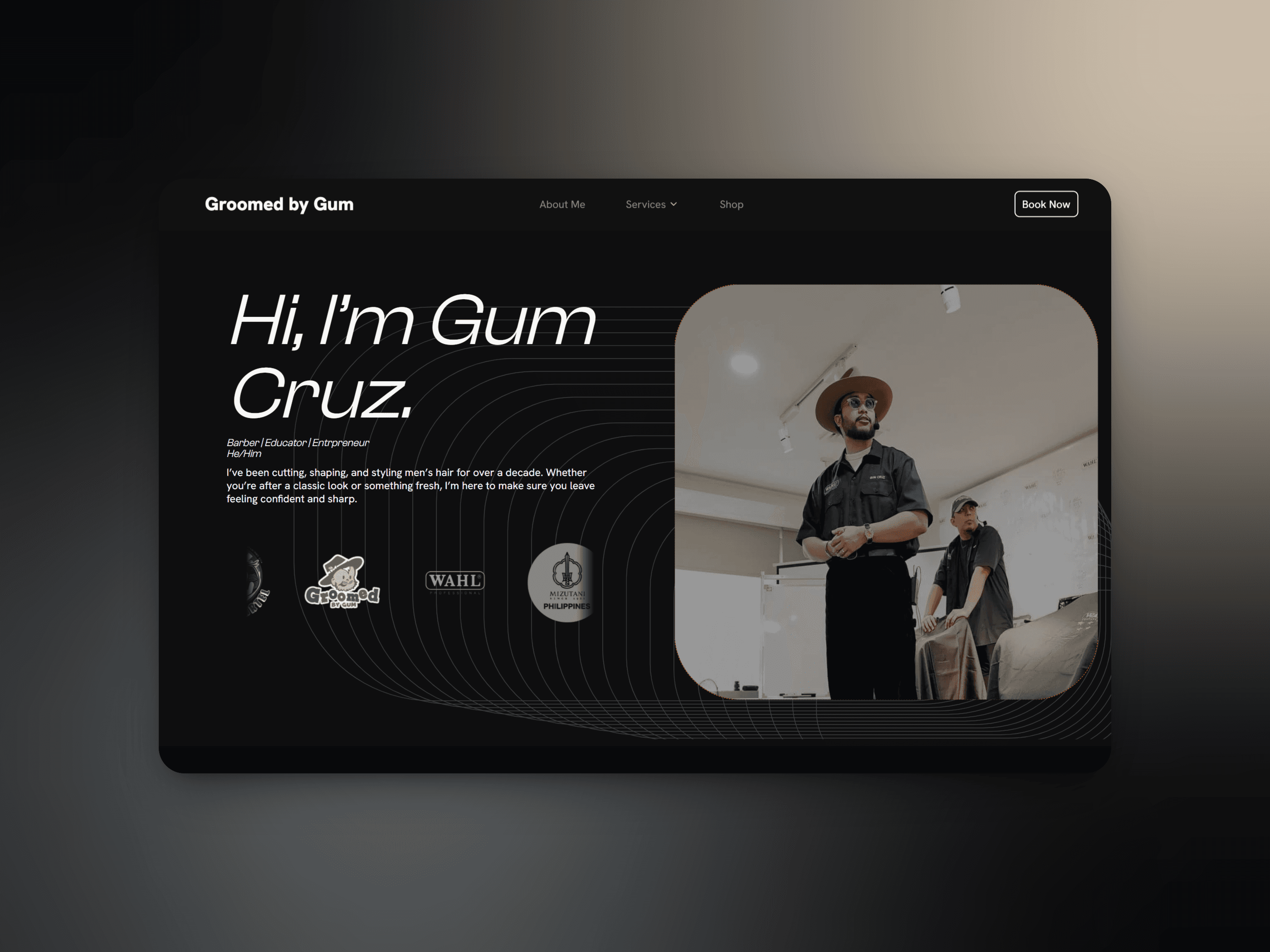 Front picture of Gum Cruz website