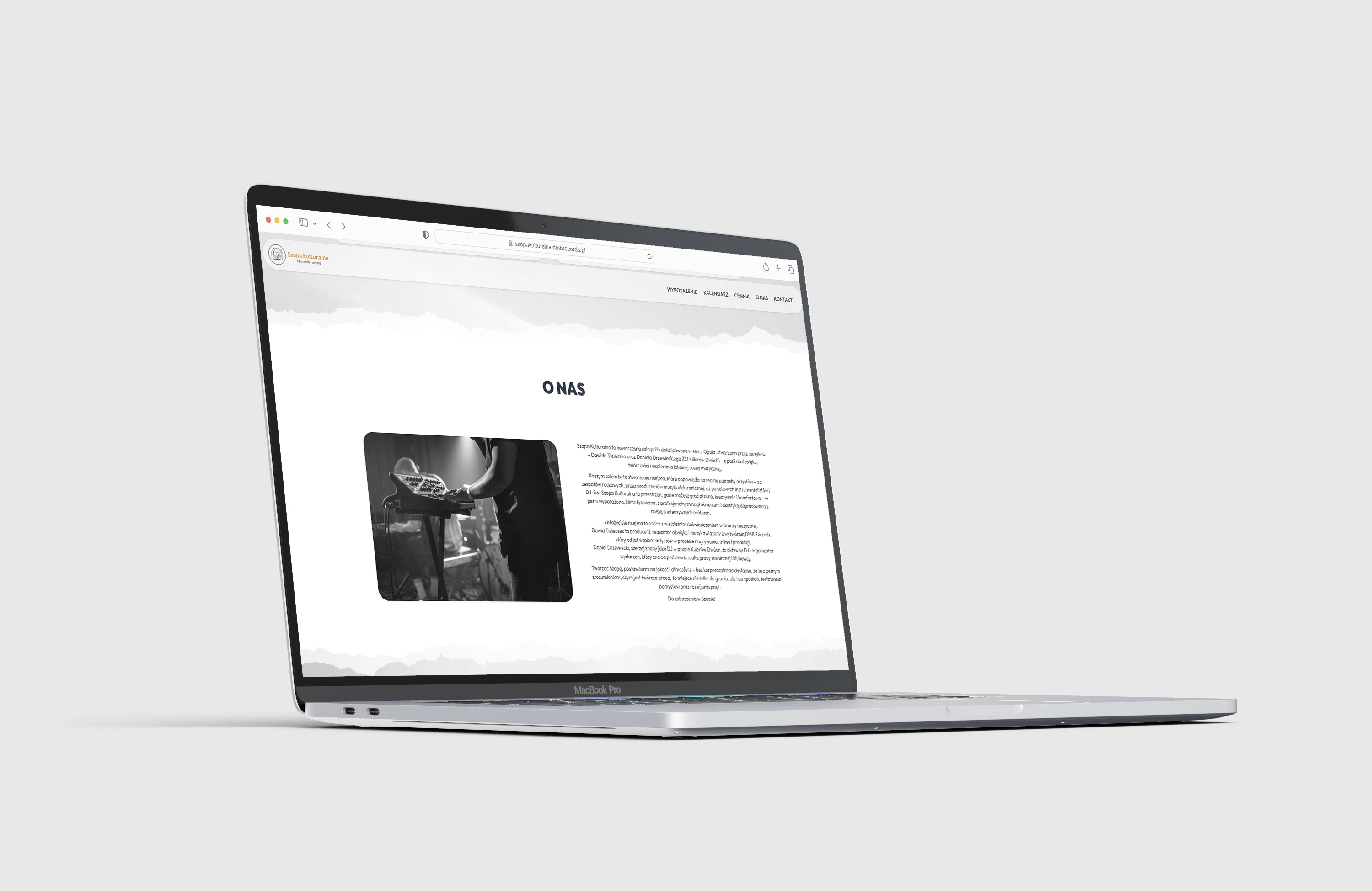 Strona internetowa Szopa Kulturalna — sekcja O nas