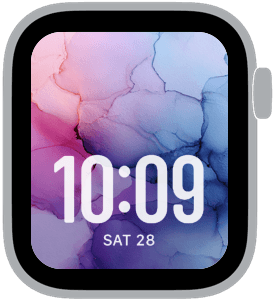 ethereal dye Apple Watch face preview 1 featuring abstract, gradient, easter, and spring.
