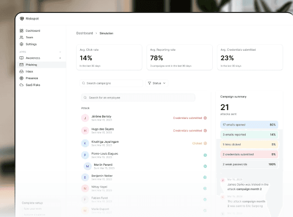 AI suggesting actions like "Optimize onboarding flow" and "Raise pricing tier" based on user data.