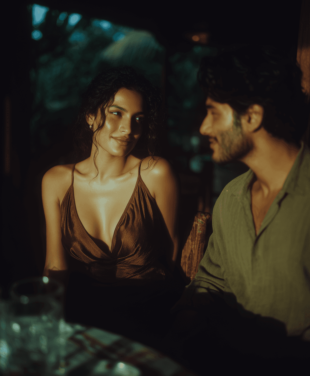 Dynamic picture of a cyclist riding downhill