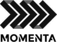 Logo of Momenta featuring three stylized arrows pointing right, with the brand name "MOMENTA" below in bold font.