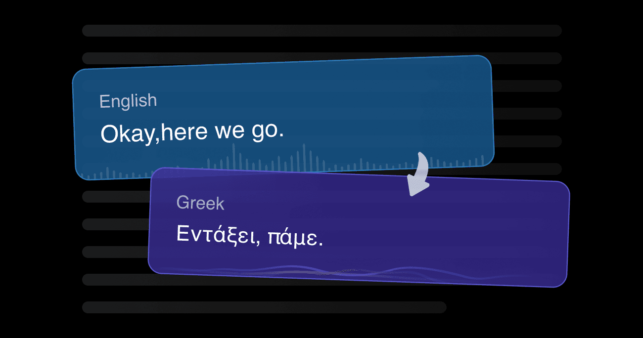Vozo's AI video translator showing context-aware Spanish translation