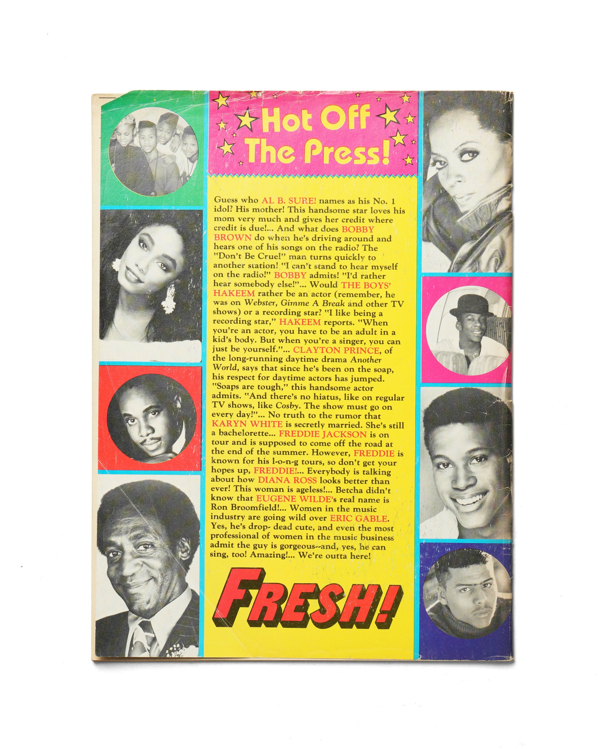 Fresh - August 1989 - Back Cover