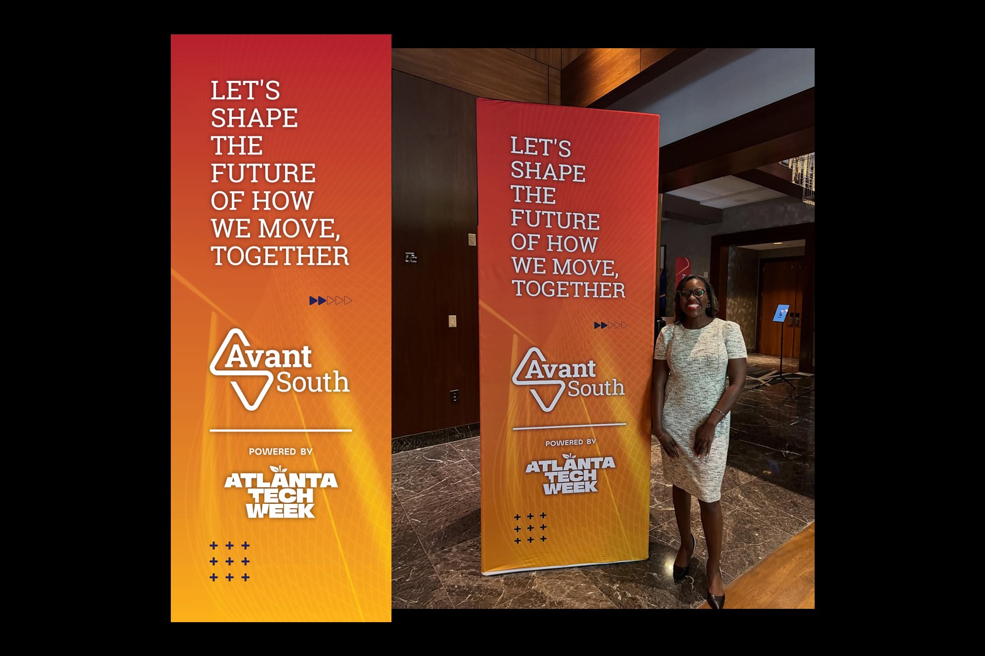 Environmental Anchors. Using high-visibility signage to define the physical boundaries of the event space.