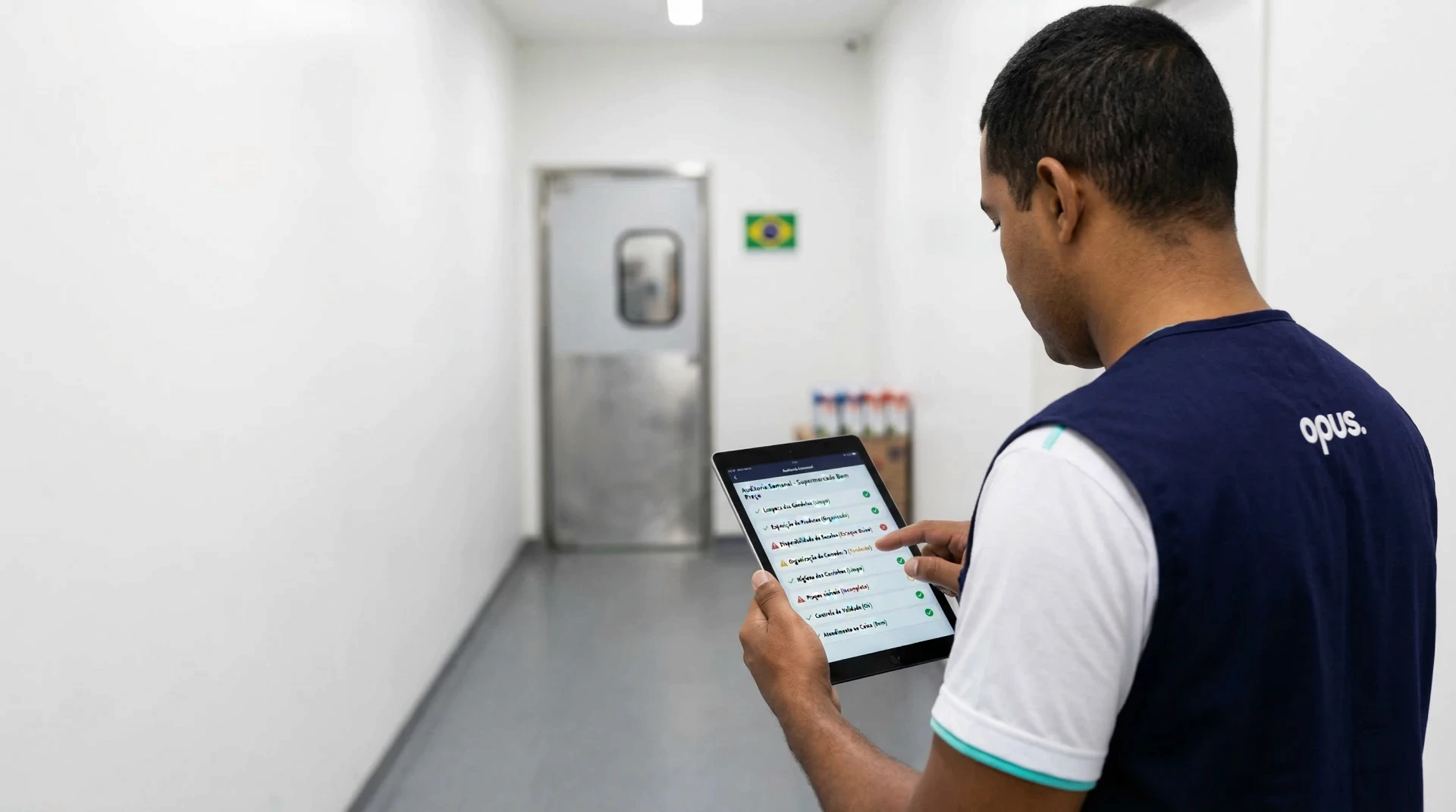 kpis trade marketing - pessoa lendo o tablet