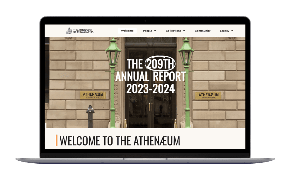 The Athenaeum of Philidephia website