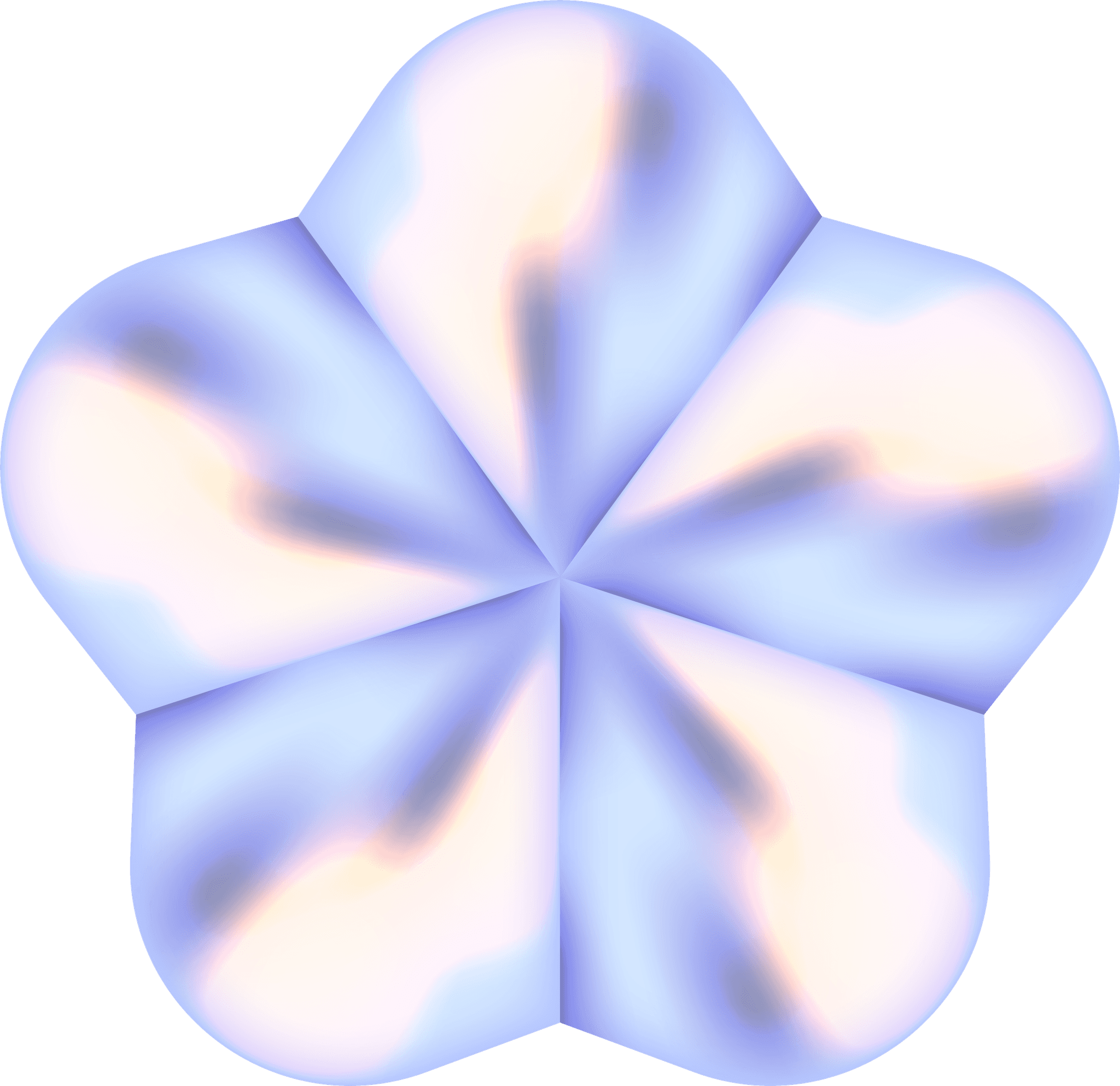 A vibrant, glossy purple 3D abstract shape with swirling, wavy surfaces, resembling a twisted, smooth sculpture, floating against a plain backdrop.