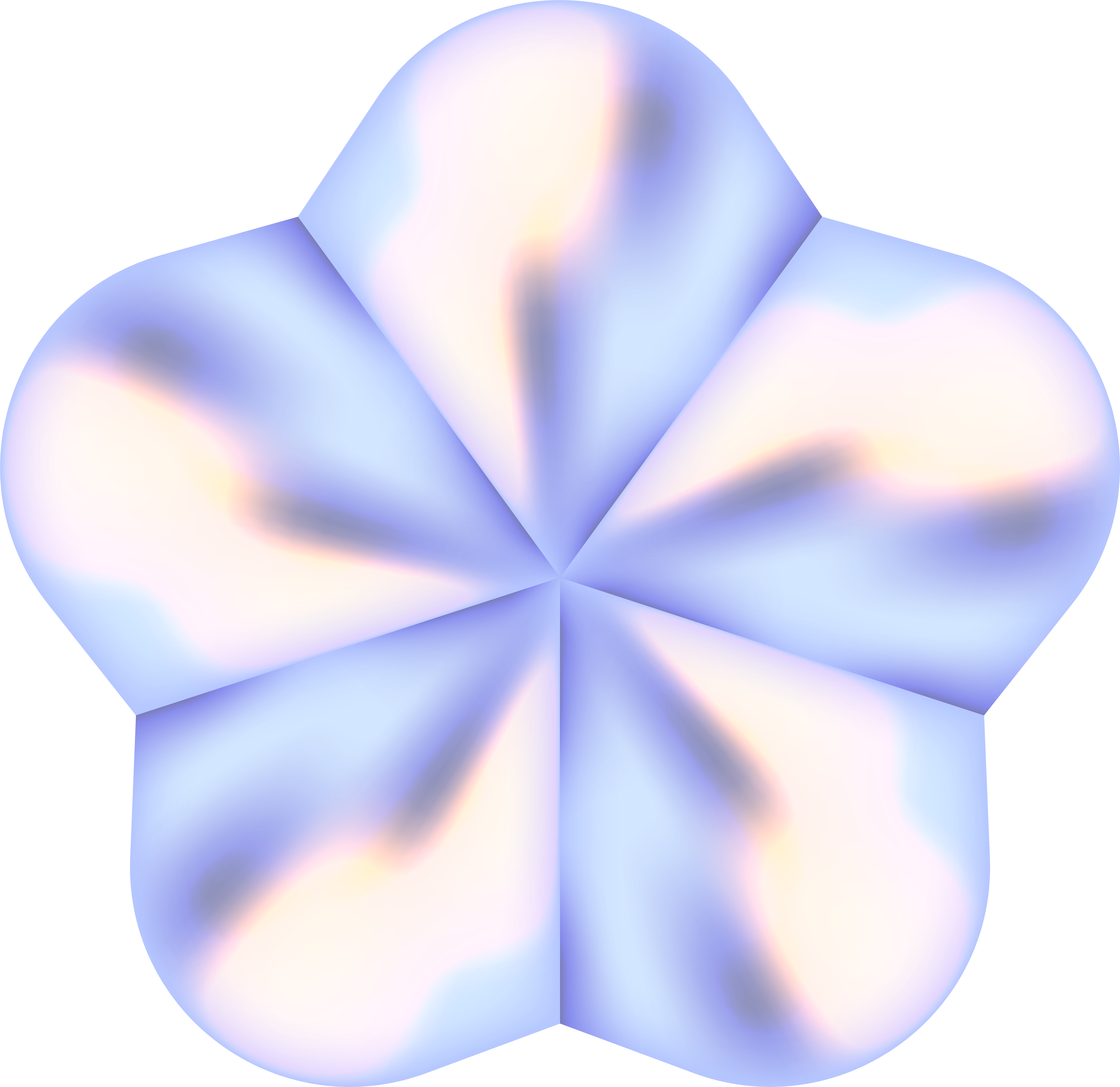 A 3D rendered geometric shape resembling a purple plastic pipe connector with six cylindrical openings arranged symmetrically, showcasing a modern and abstract design.