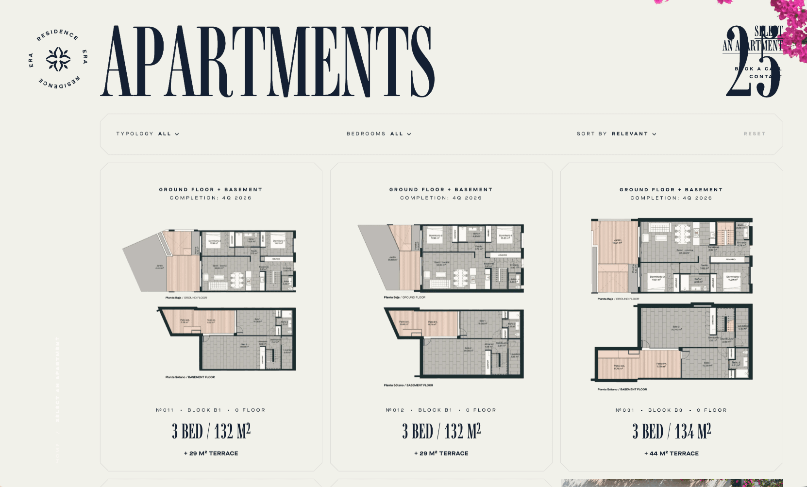 ERA Residence - Screenshot | Desktop : liste