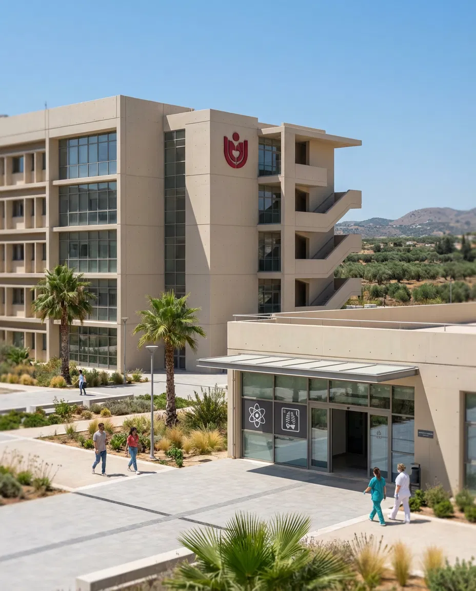 Exterior of the University Hospital of Heraklion PAGN