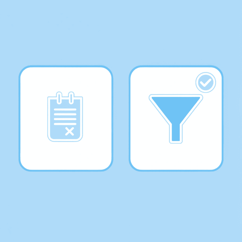 Before and after comparison showing messy research notes transforming into a polished, structured report