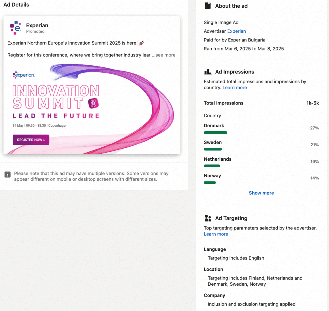 Marketing Spotlight Experian paid advertising