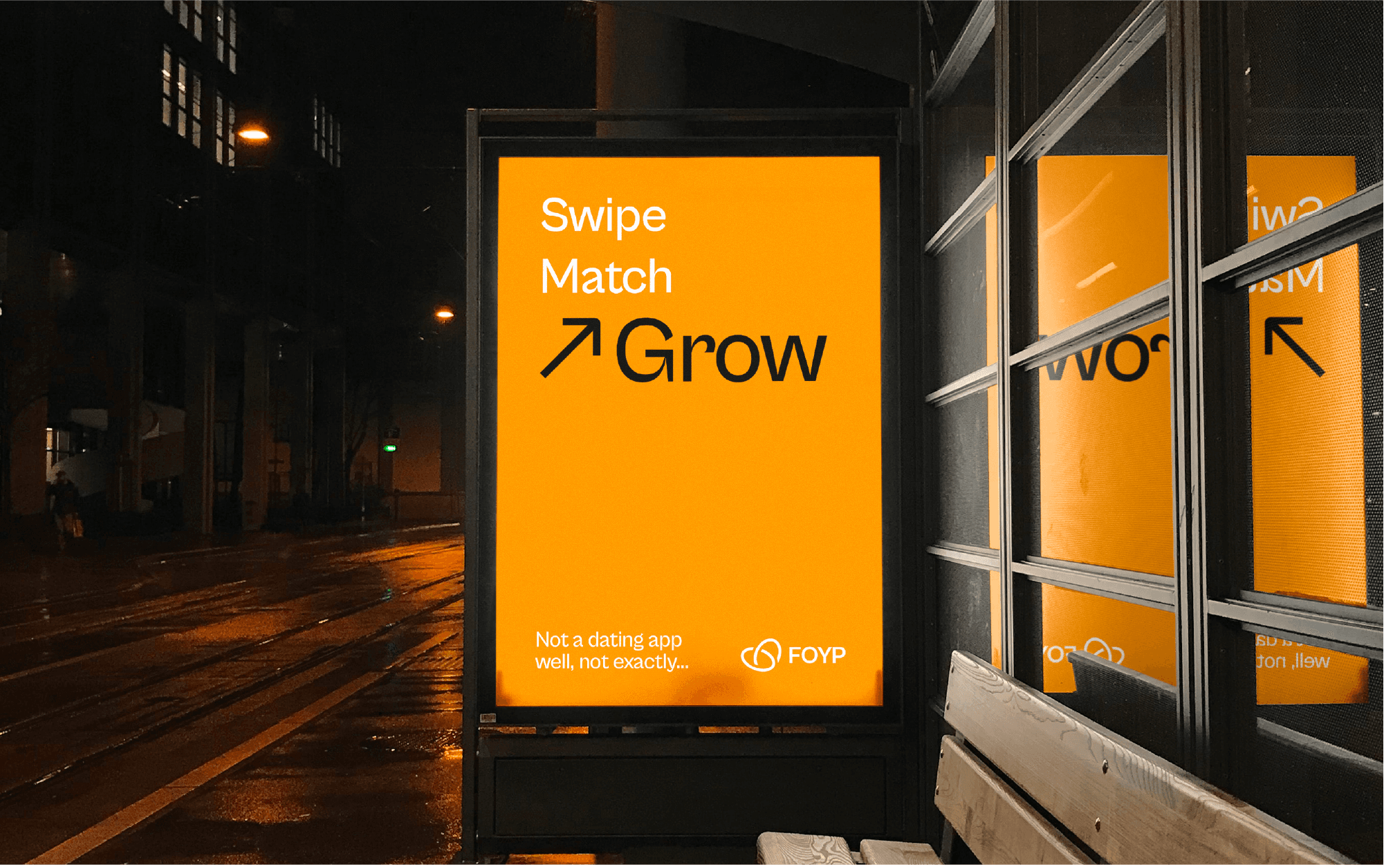 Maquette pub arrêt de bus FOYP