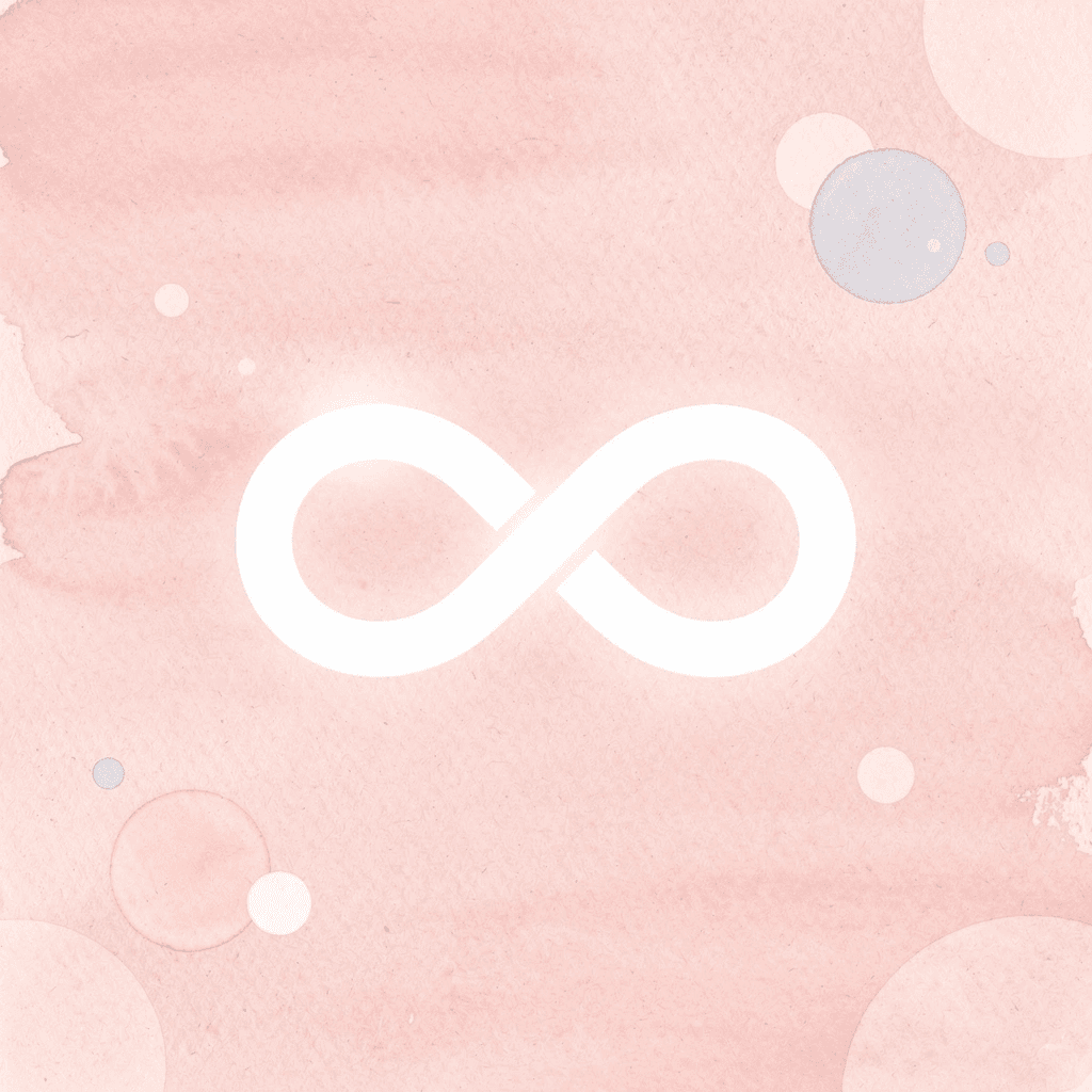 Infinity symbol representing universal flexibility in Arabic naming