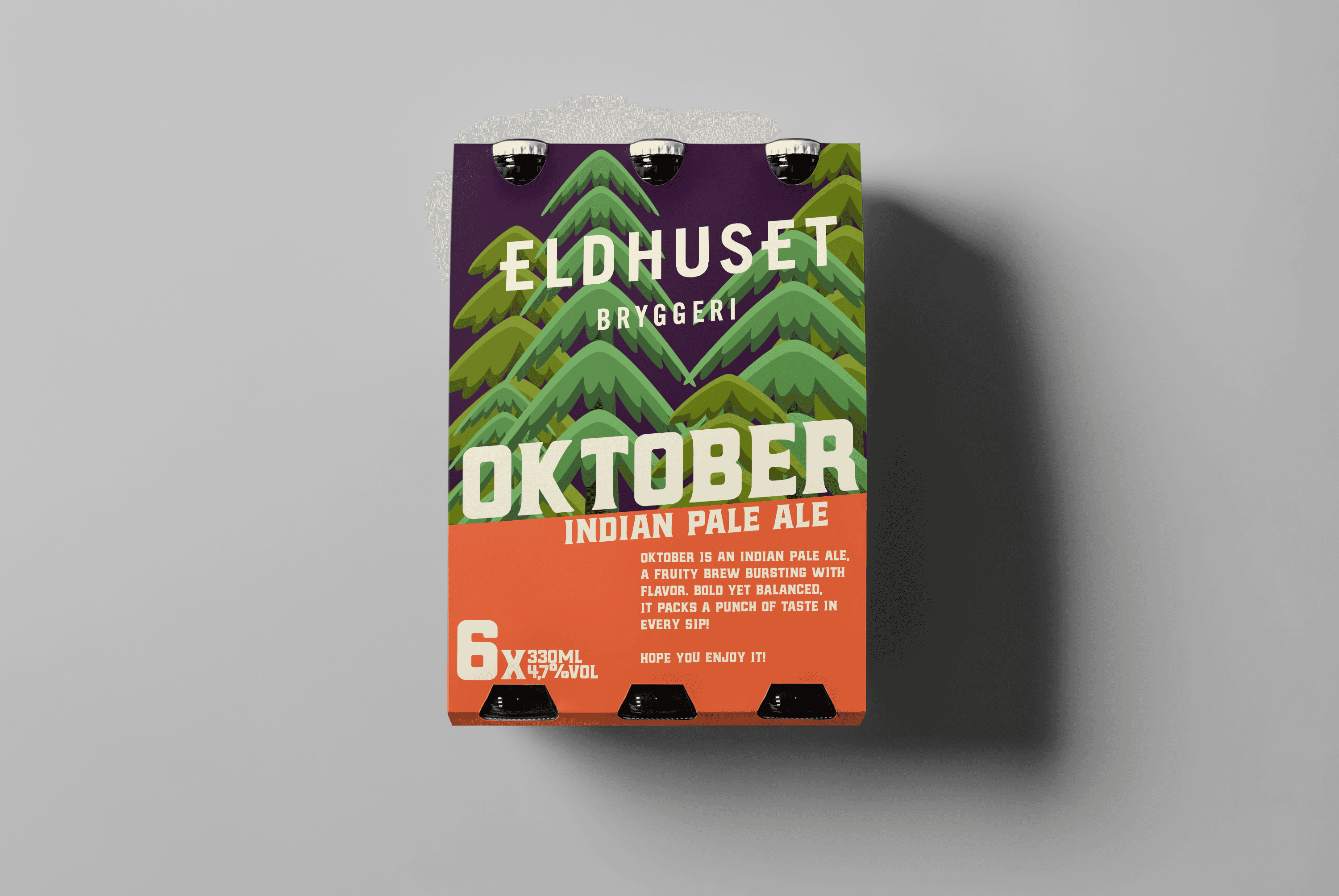 Beer Bottle packaging six pack