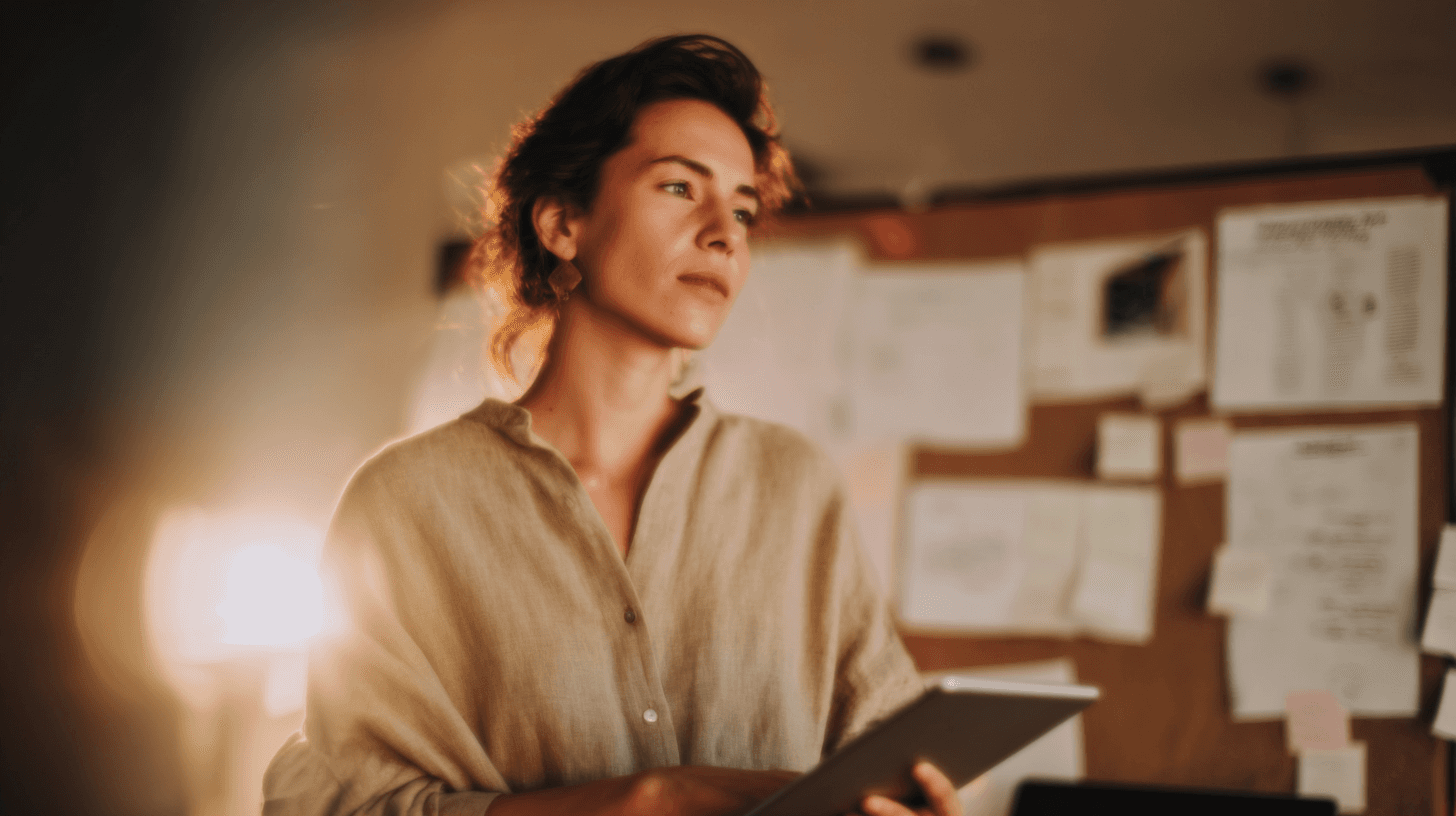 Content creator researching idea