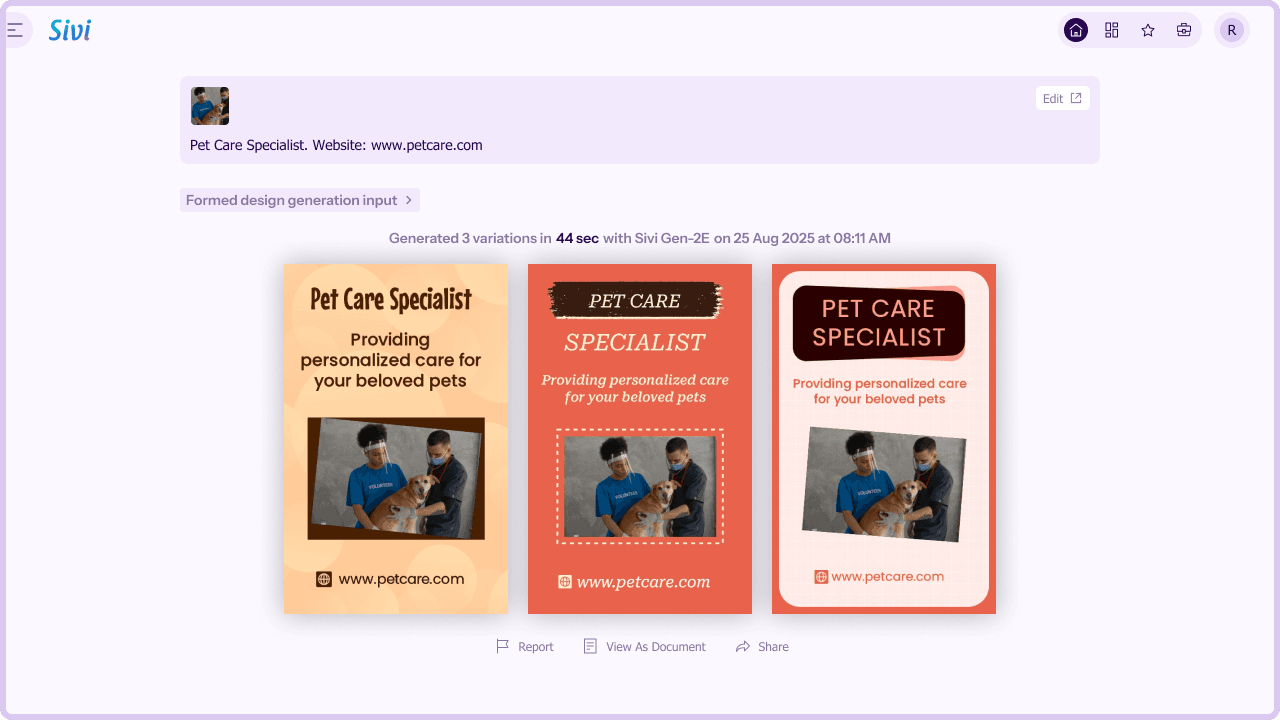 Sivi: Hospital banner design generator
