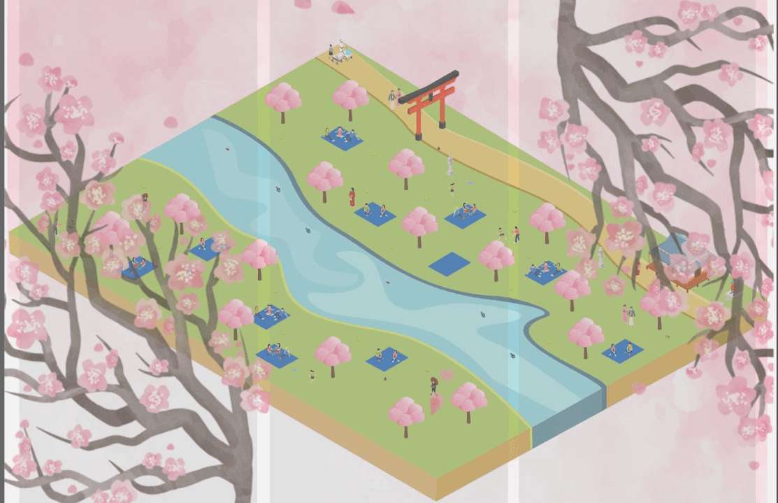 Illustrated Miro onboarding template with Alpine mountain theme, interactive activities, and a world map