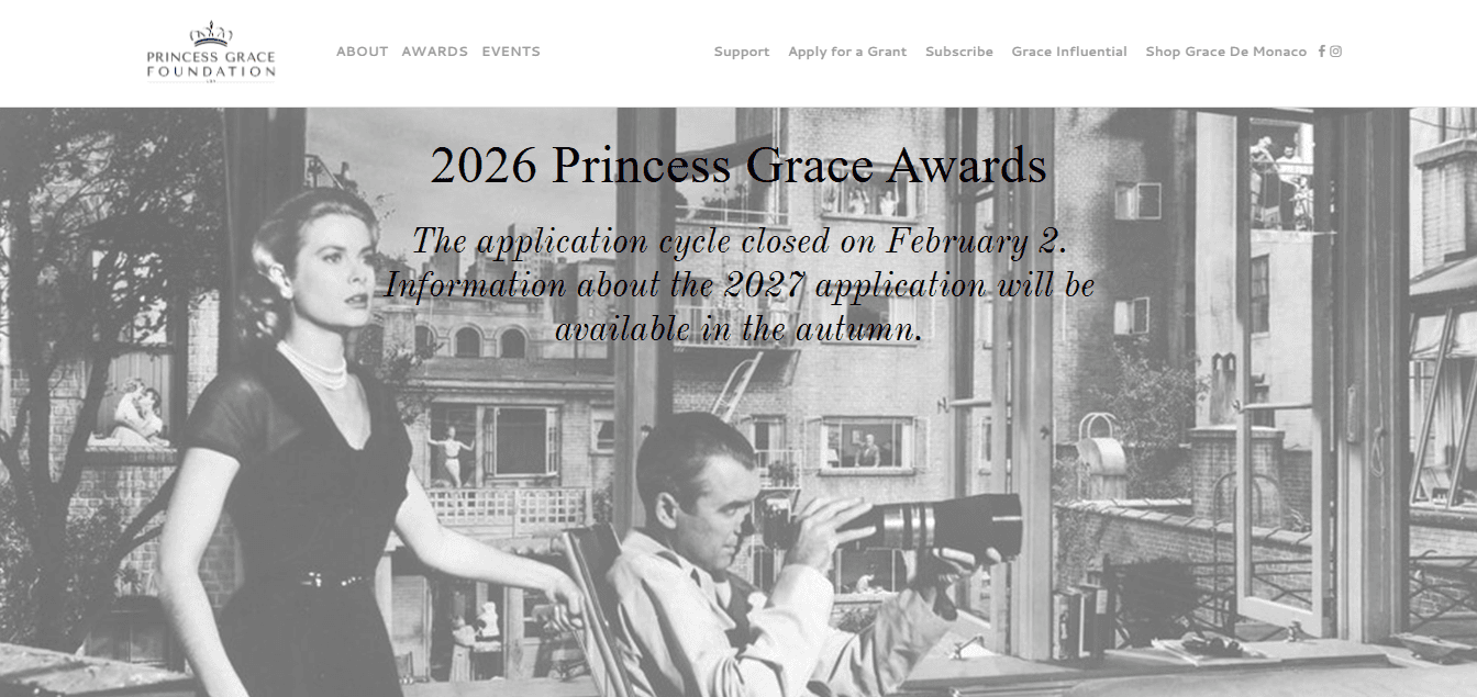 Princess Grace Foundation Awards