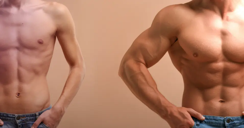 Muscle growth occurs gradually through consistent training and diet.