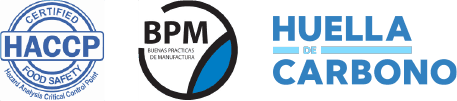 Certificaciones BPM, HACCP y Huella de Carbono que garantizan sustentabilidad.