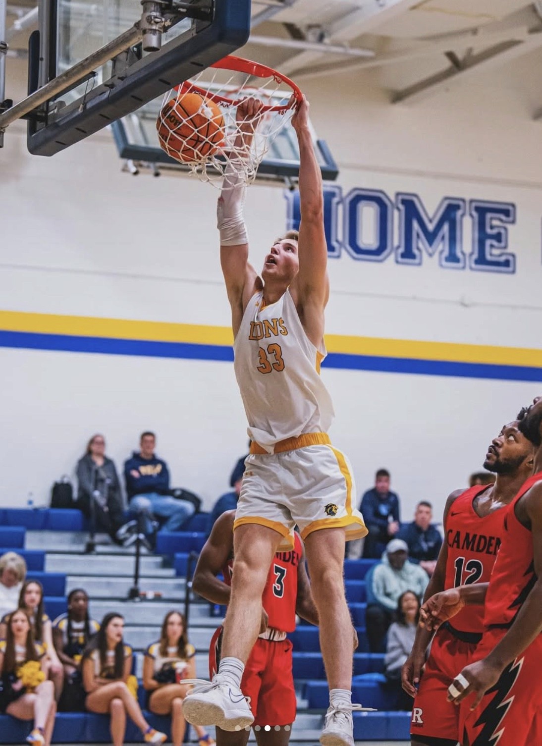 James Jolly competing during his basketball career