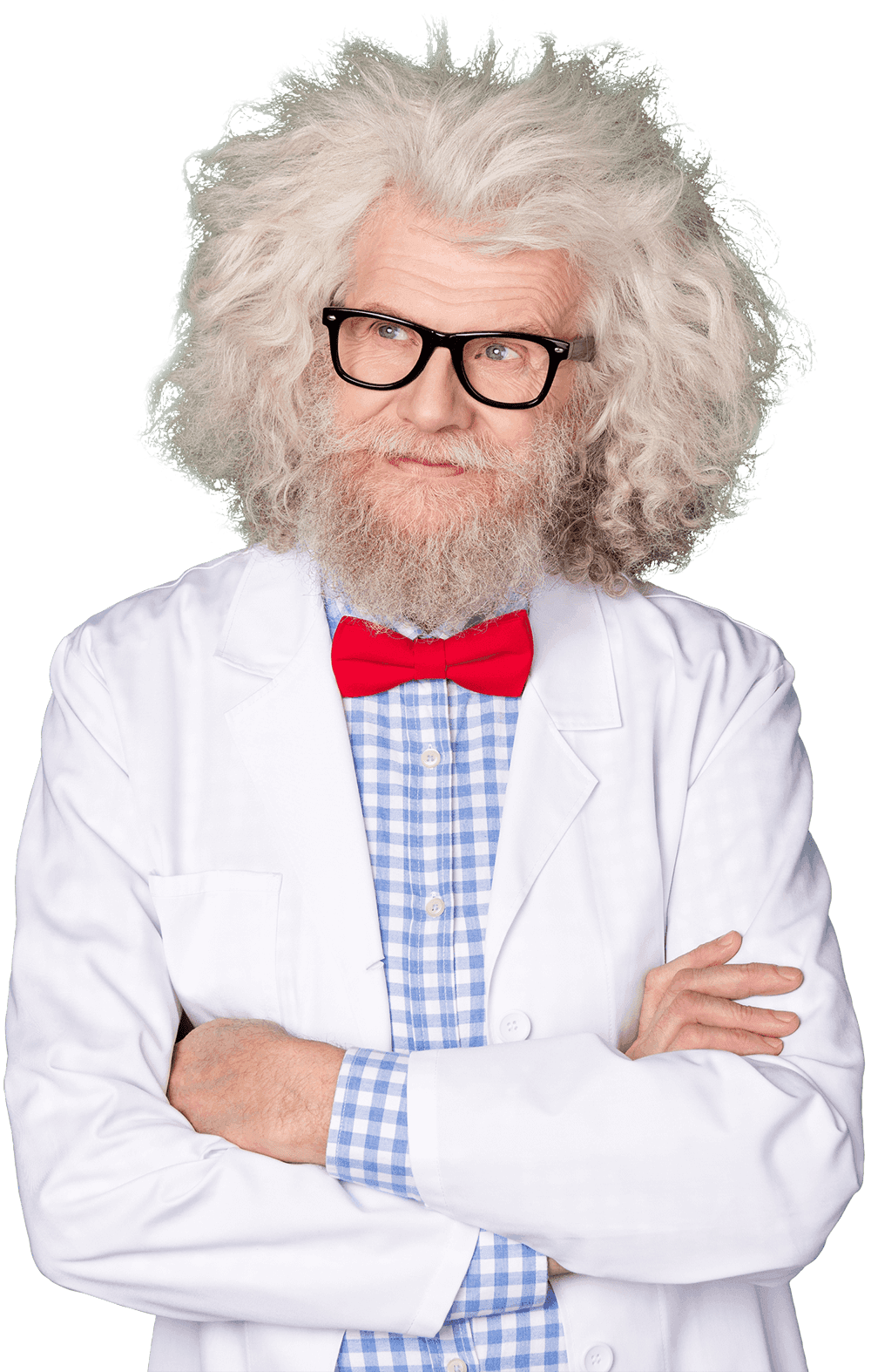 brilliant scientist, Einstein lookalike figure