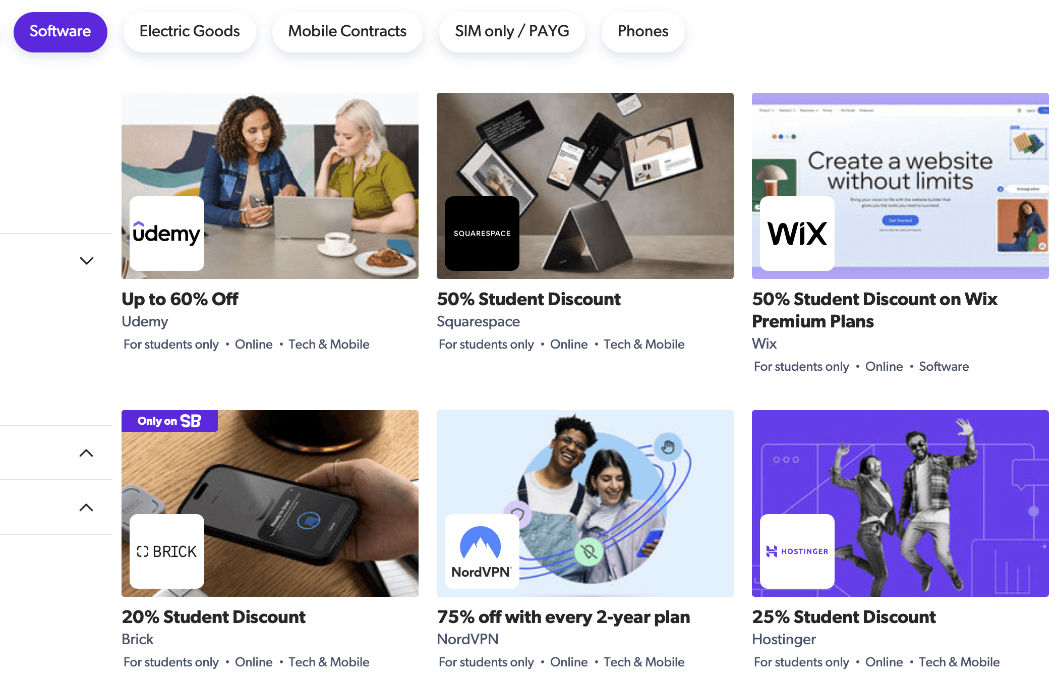 StudentBeans Subscription Deals