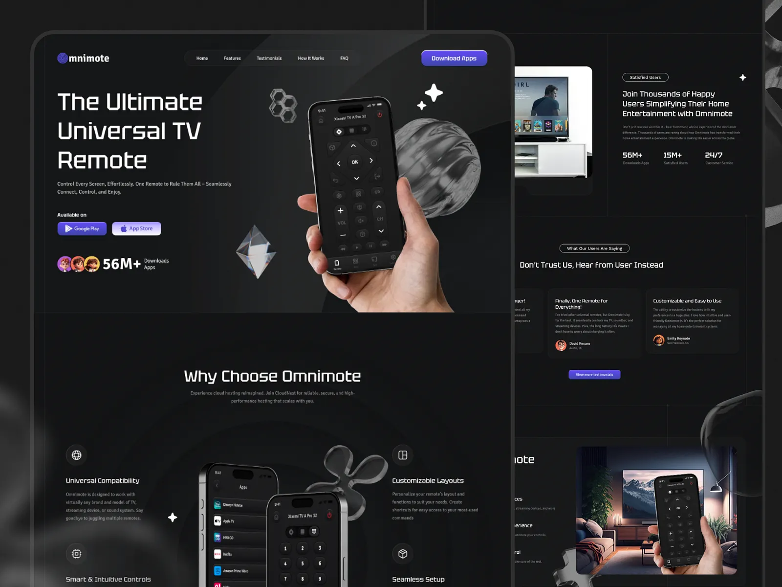 Image of Omnimote Website Design