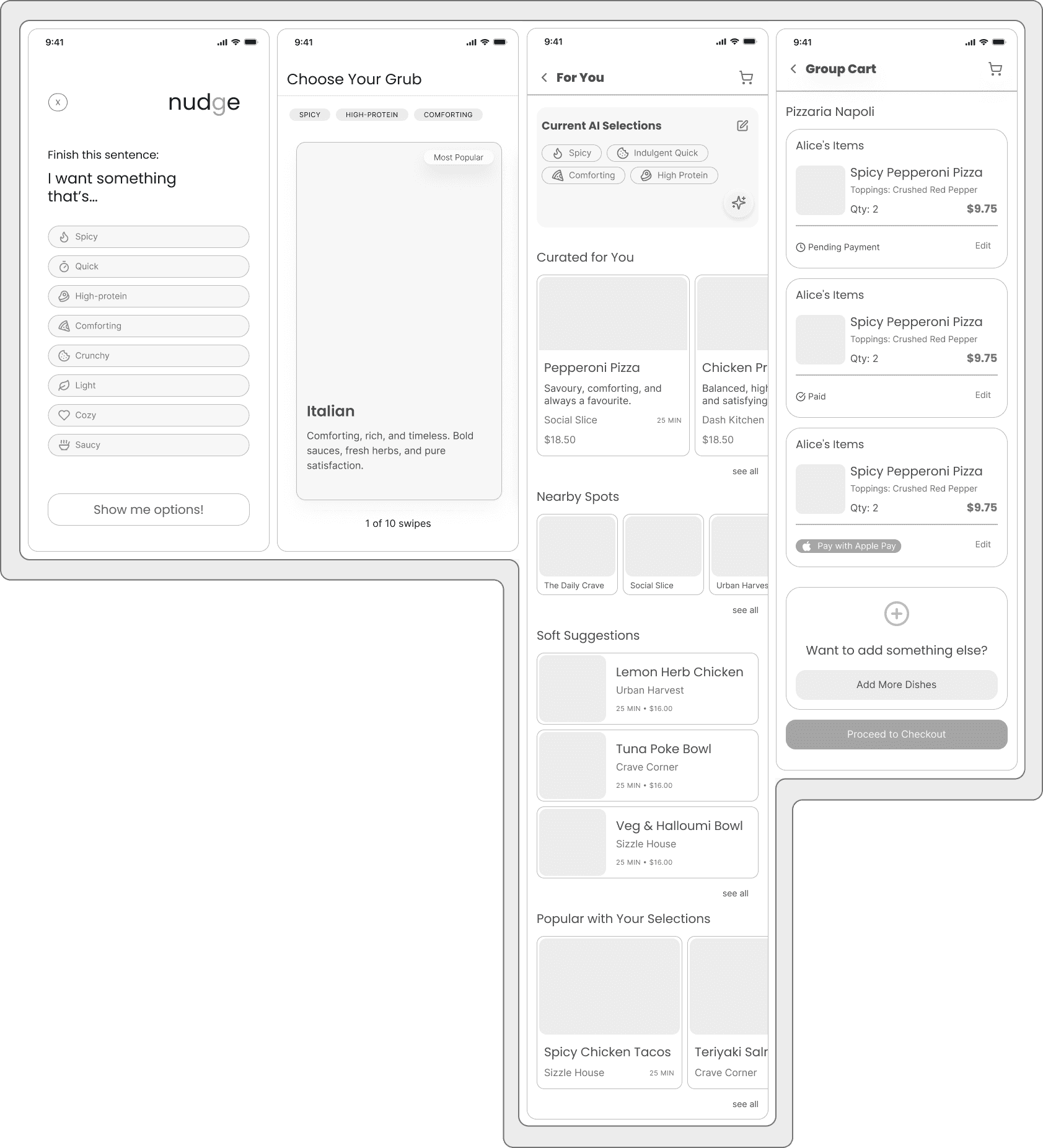 NUDGE - UI Design