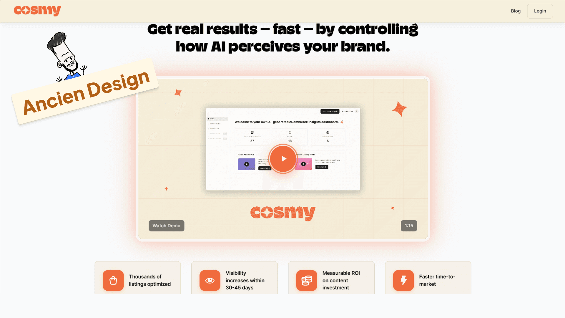 Ancienne section Features de Cosmy