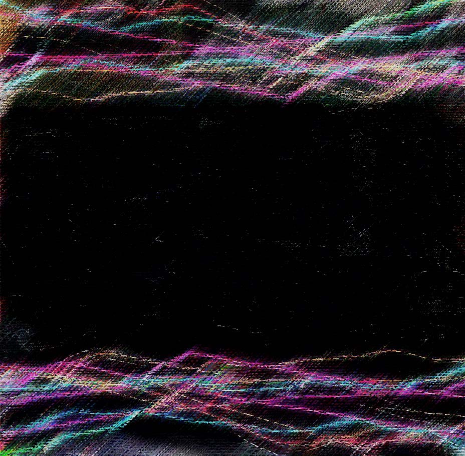 Conceptual artwork of digital green squares overlay, exploring technology and identity.