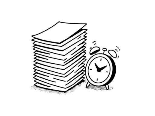 Illustration Representing Literature Review Challenges