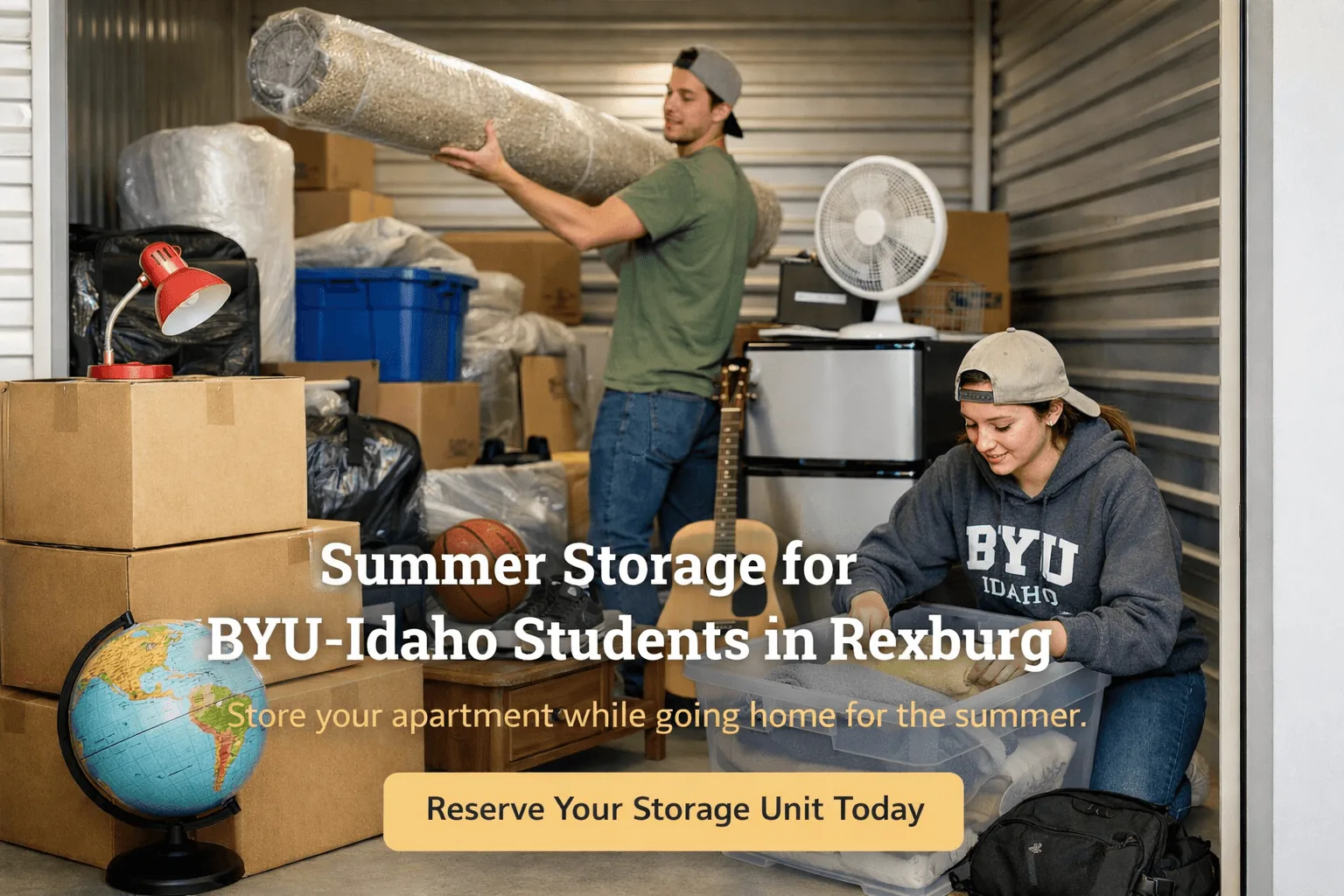 Summer storage for BYU-Idaho students in Rexburg
